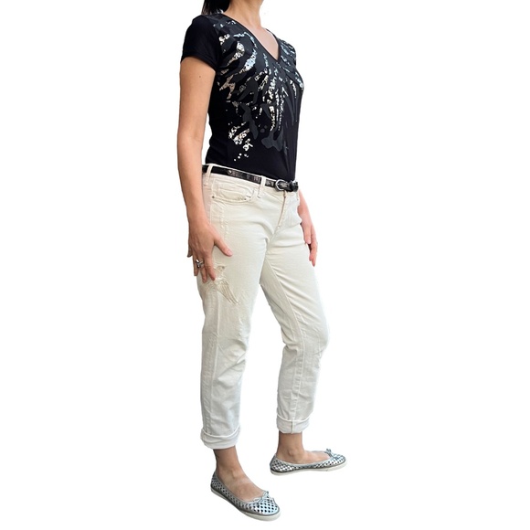 Boyfriend Jeans with Embroidery - Picture 2 of 16